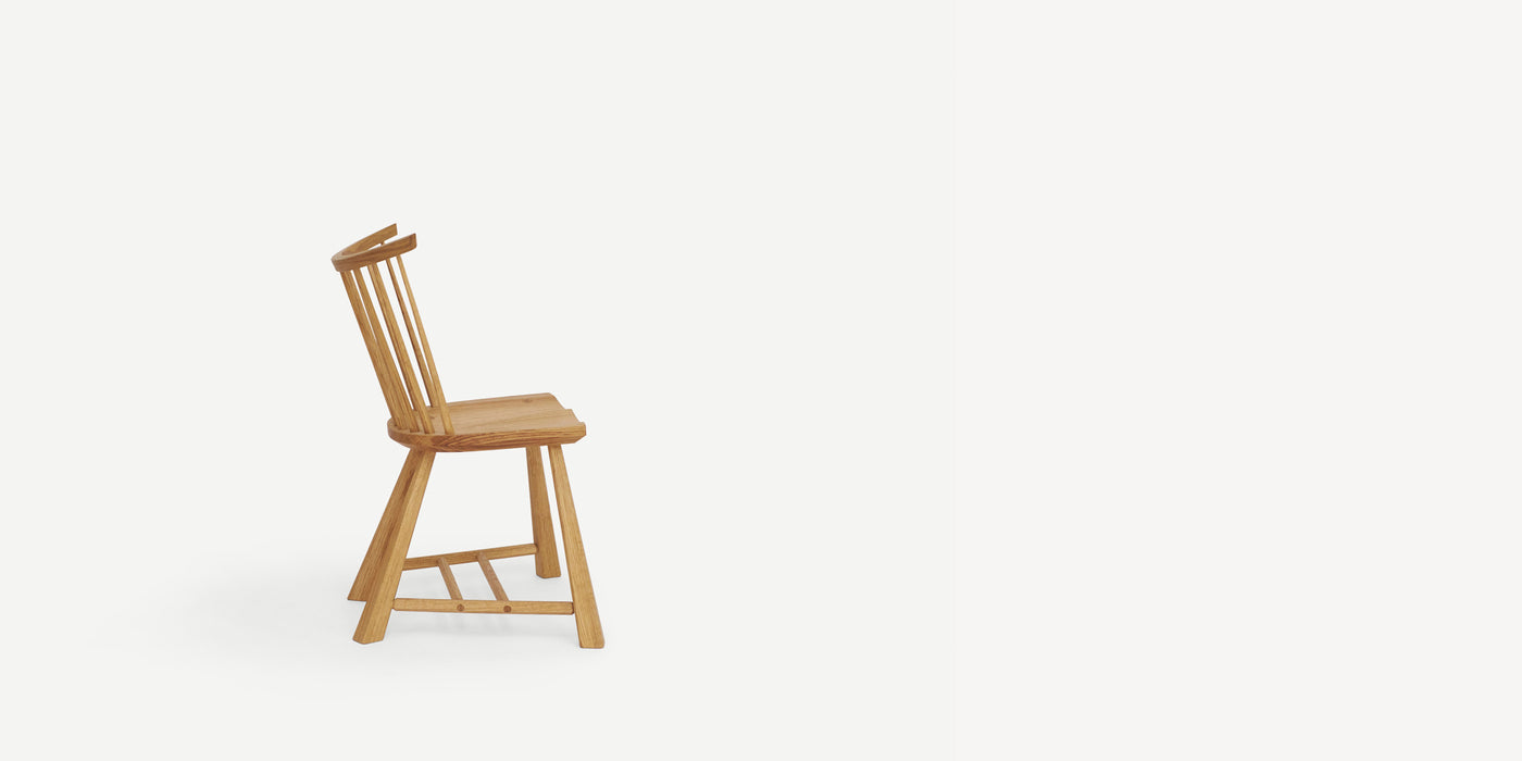 Spindle Back Occasional Chair in Natural Oak